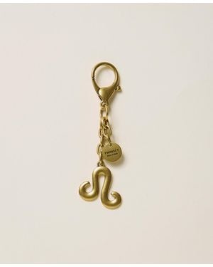 Twinset Zodiac Key Ring With Logo - Natural