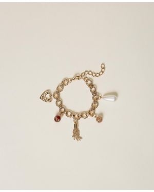 Twinset Bracelet With Multicolour Stones - Natural