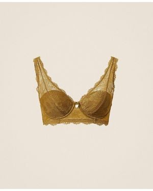 Twinset Lace Bralette - Natural
