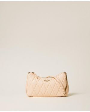 Twinset Quilted Shoulder Bag - Natural