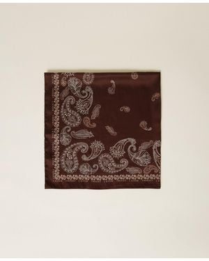 Twinset Keffiyeh With Foulard Print - Brown