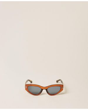 Twinset Butterfly Sunglasses - Natural