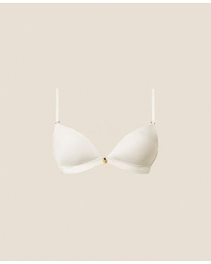 Twinset Charmeuse Triangle Bra - Natural