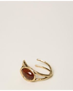 Twinset Bracciale Con Cabochon Animalier - Neutro