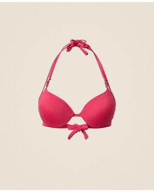 Twinset Push-Up Trompe L'Oeil Bikini Top - Pink