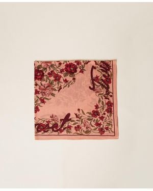 Twinset Floral Print Kefiah - Pink