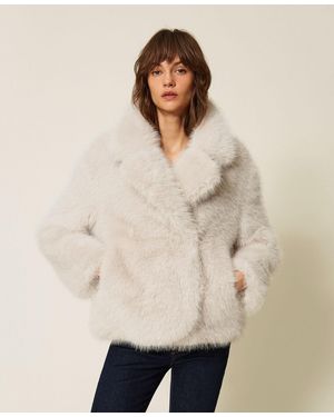 Twinset Cappotto Corto - Neutro