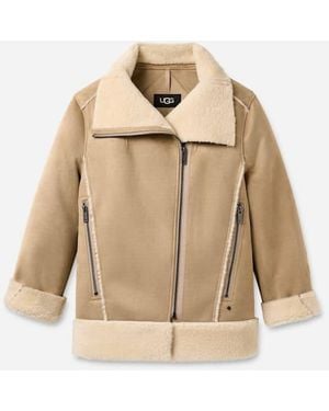 UGG Avelie Luxefluff Jacket Polyester - Natural
