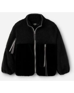 UGG Marlene Sherpa Jacket Ii Faux Fur/Fleece Tops - Black