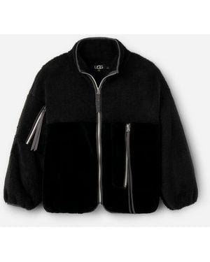 UGG Marlene Sherpa Jacket Ii Faux Fur/Fleece Tops - Black