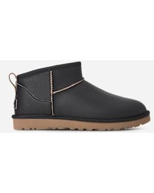 UGG Botte Classic Ultra Mini Contrast - Noir
