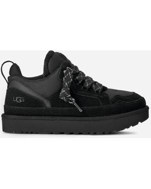 UGG Lowmel Suede/Textile/Recycled Materials Sneakers - Black