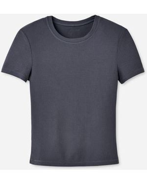 UGG Miriam Baby Tee Rib Lenzing\U2122 Ecovero\U2122 Viscose Blend Tops - Blue