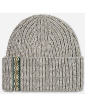 UGG Chunky Rib Braid Beanie - Gray