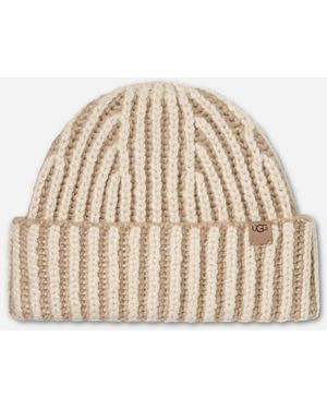 UGG Chunky Rib Micro Beanie - Natural