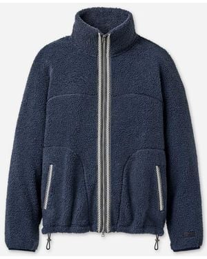 UGG Braid Full-Zip Jacket Tops - Blue