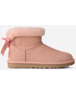 UGG Classic Mini Bailey Mixed Schleife Boot Für Damen - Pink