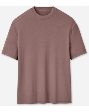 UGG Amarys Relaxed Rib Tee Tops - Brown