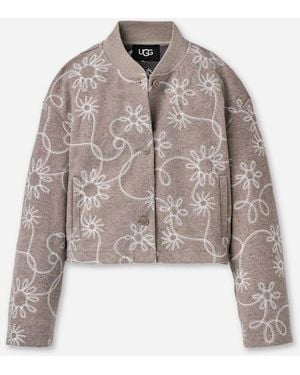 UGG Botanic Embroidered Jacket - Gray