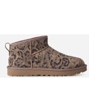 UGG Classic Ultra Mini Spotted Boot - Marron