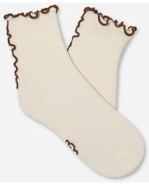 UGG Karsyn Lettuce Edge Quarter Ii Cotton - Natural