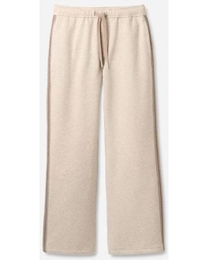UGG Tasman Straight Leg Pant Cotton Blend Bottoms - Natural