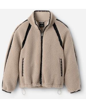 UGG Nikia Crochet Fluff Jacket Fleece/Recycled Materials - Natural