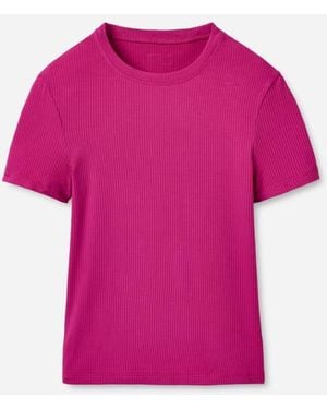 UGG Miriam Baby Tee Rib Lenzing\U2122 Ecovero\U2122 Viscose Blend Tops - Pink