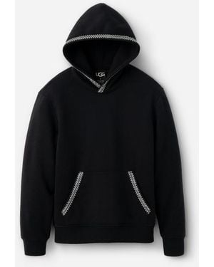 UGG Tasman Hoodie Cotton Blend/Recycled Materials Tops - Black