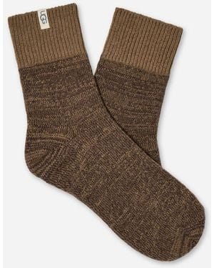 UGG Rib Knit Slouchy Quarter Knit/Recycled Materials - Brown
