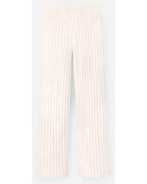 UGG Terri Pant Rib Cozy Knit Bottoms - White