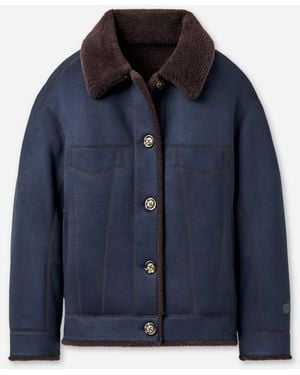 UGG Frankie Reversible Trucker Jacket - Blue