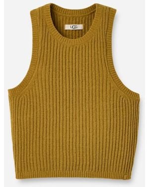 UGG Elaenia Tank Lite Polyester/Recycled Materials Tops - Green