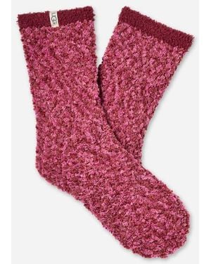 UGG Cozy Chenille Sock Recycled Materials/Polyester Blend - Red