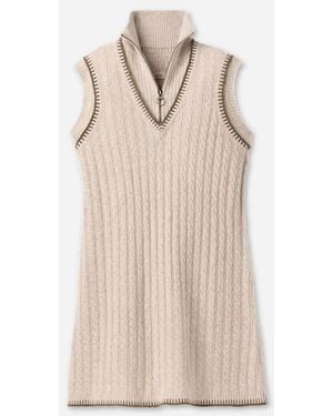 UGG Rylynn Quarter-Zip Dress Tops - Natural
