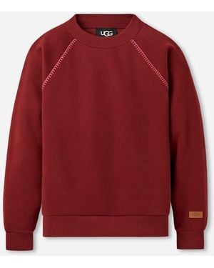 UGG Classic Crewneck Cotton Blend/Recycled Materials Tops - Red