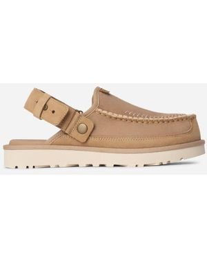 UGG Goldencoast Clog Regenerate Sheepskin Shoes - Black