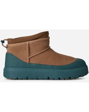 UGG Cl Ultra Mini Weather Hybrid Suede Classic Boots - Black