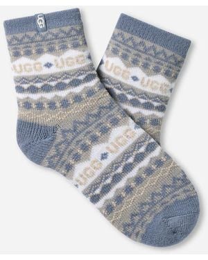 UGG Cressida Cozy Quarter Acrylic Blend - Blue