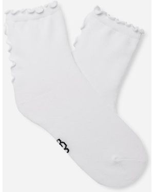 UGG Karsyn Lettuce Edge Quarter Ii Cotton - White