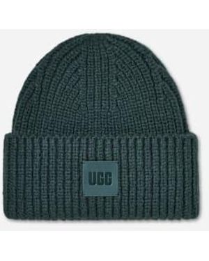 UGG Bonnet Côtelé Épais Pour Femme - Vert