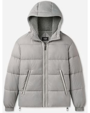 UGG Xayden Braid Puffer Jacket Nylon - Gray