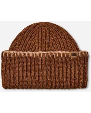 UGG Wide Cuff Confetti Beanie Acrylic Blend - Brown