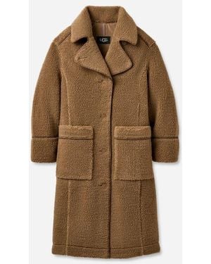 UGG Sema Fluff-Mantel - Bruin