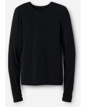 UGG Aidelene Long Sleeve Tee Lenzing\U2122 Ecovero\U2122 Viscose Blend Tops - Black
