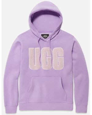 UGG ® Rey Fluff Logo Hoodie - Purple