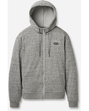 UGG Shiloh Full Zip Hoodie Polyester Tops - Gray