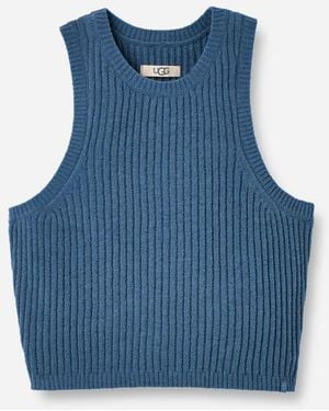 UGG Elaenia Tank Lite Polyester/Recycled Materials Tops - Blue