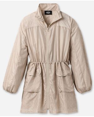 UGG Kynlee Zip Front Dress Tops - Natural