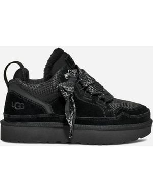 UGG Lowmel Canvas/Suede/Recycled Materials Trainers - Black